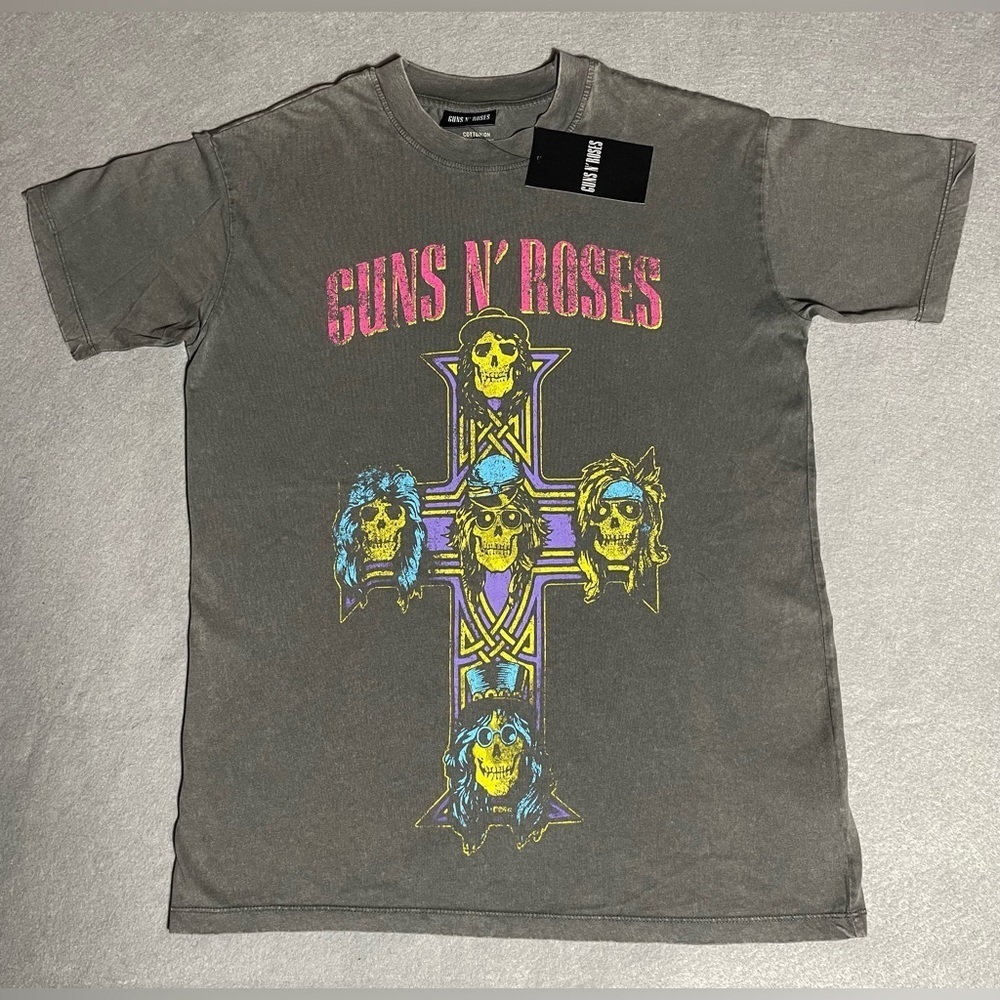 Guns N’ Roses T-Shirt Gray Size XXS Relaxed Boyfriend Tee